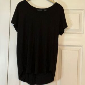 Adrienne Vittadini Black‎ Tee Shirt Top Small New